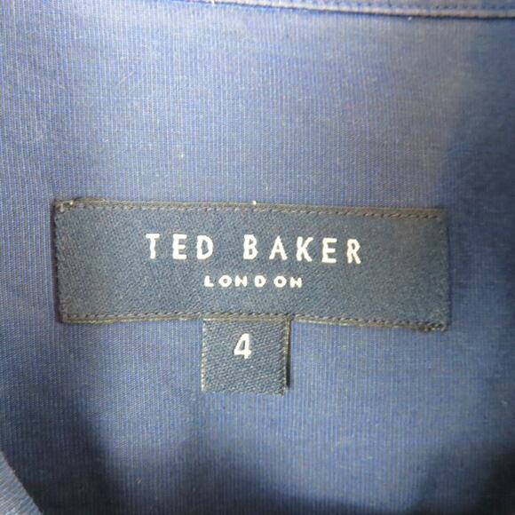Ted Baker Blue Button Up Dress Shirt - Men's Large - Picture 5 of 7